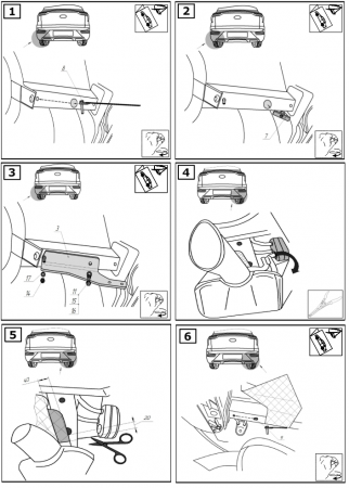 Фаркоп 3328-A Oris на Москвич 3 2022-, JAC JS4 2022-. Необходима подрезка бампера. Тип шара: A. Нагрузки: 1300/75 кг, масса фаркопа 15 кг (без электрики в комплекте) от магазина ФаркопРос